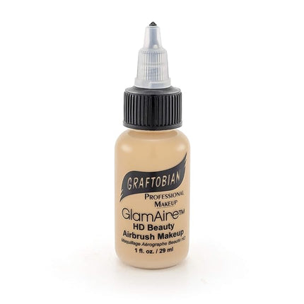 GlamAire Airbrush Makeup by Graftobian - High Definition Airbrush Foundation, Professional Formula for Long-Lasting Wear, For Makeup Artists and Beauty Aficionados, Made in USA, Ingenue