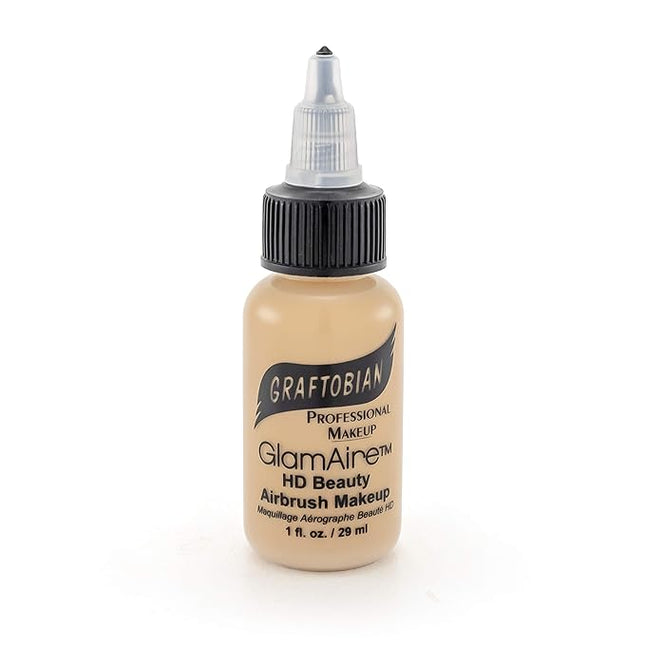GlamAire Airbrush Makeup by Graftobian - High Definition Airbrush Foundation, Professional Formula for Long-Lasting Wear, For Makeup Artists and Beauty Aficionados, Made in USA, Ingenue