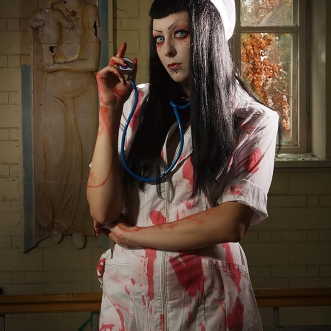 MEICOLY 2.1oz Halloween Fake Blood Makeup- Realistic Sangre Falsa Washable Edible Liquid with 0.7oz Cleaning Soap - Squirt Blood for Clothes,Zombie Vampire Monster,SFX Cut Flesh Wound Makeup - Bright