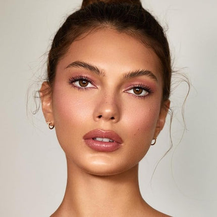 MYSTER ROSEY Nudes 3 Series Mini Eyeshadow Palette, Matte & Shimmer Finish, 6 Champagne Mauve & Black Eye Shadows, Travel Friendly Size, Vegan, Cruelty-free