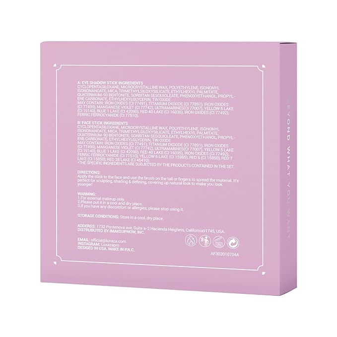 6PCS Champagne Pink Eyeshadow Stick Makeup Sets, Long Lasting Cream Shadow,Metallic And Matte Shimmer Eye Shadow Eye Brightener Stick Pencil Crayon, B04-Champagne Pink