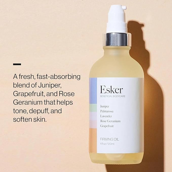 ESKER Beauty Firming Body Oil | (4 oz) | Plant-Based Serum Firms and Tightens Skin | Clean Beauty