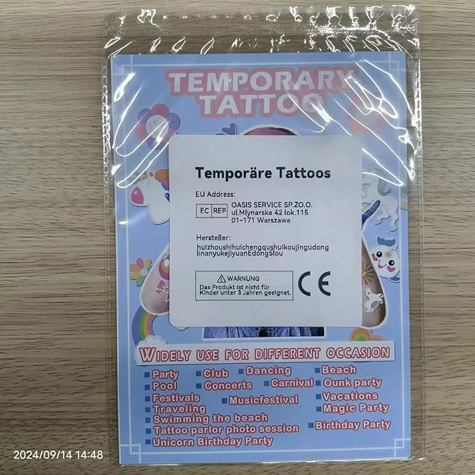 118 PCS Kids Tattoos Temporary for Girls, Unicorn Rainbow Crown Glitter Tattoos, Girls Unicorn Party Decorations Kids Birthday Party Favor Supplies Princess Tattoos Stickers