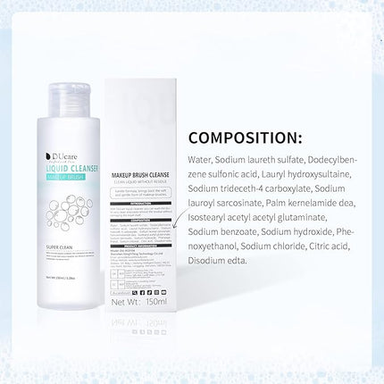 DUcare Makeup Brush Cleaner Shampoo Soap Solid Brush Cleaning Mat Removes Cosmetic Color Brush Cleaner Pad for Cleaning Makeup Sponges Brushes