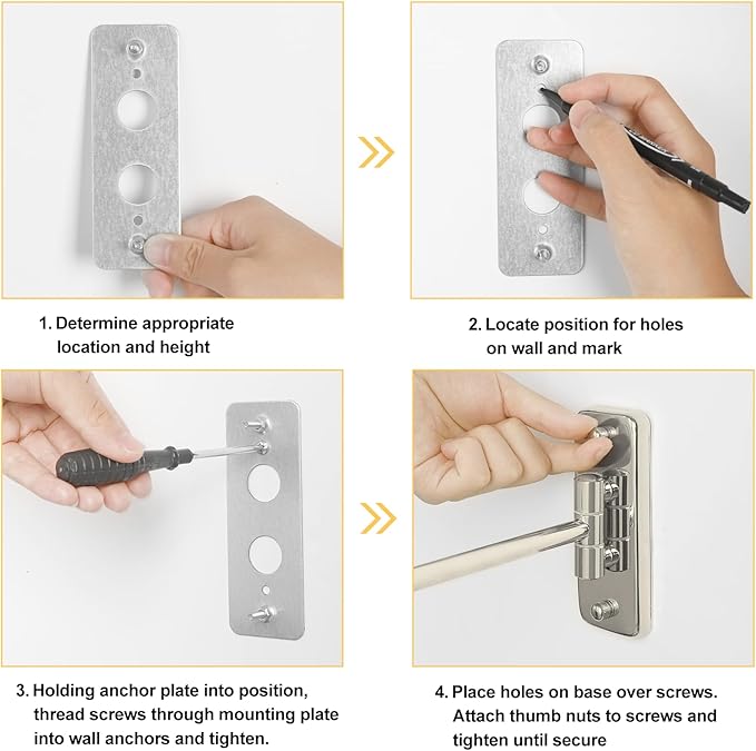 8" Wall Mount Magnifying Mirror, 1X/10X Double-Sided Makeup Mirror Wall Mounted with Extendable Folding Arm, 360° Rotation, Brushed Nickel, Perfect for Shaving & Makeup in Bathroom (No Light)