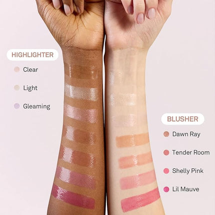 hince True Dimension Radiance Balm - Highlighter for Korean Glass Skin, Blush for Cheeks, Cream Blush, Contour Stick, Natural Glowy Look, Clean Makeup for Radiant Complexion, 10g (DAWN RAY, TP002)