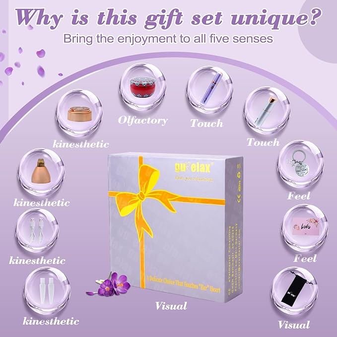 Facial Hair Remover for Women&Electric Beauty Epilator, Hair Removal Device Gift Set, Portable Epilation System, Painless Shaver for Face Chin Lip Body