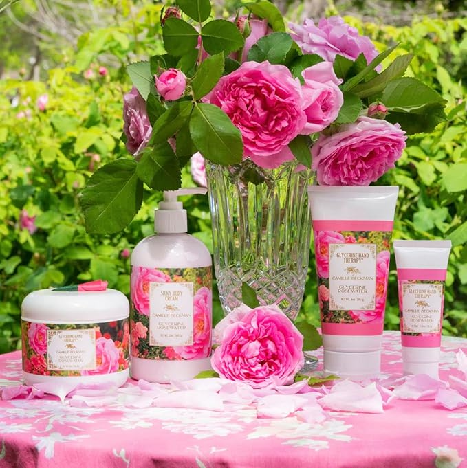 Camille Beckman Glycerine Hand Therapy Cream, Glycerine Rosewater, 6 Ounce