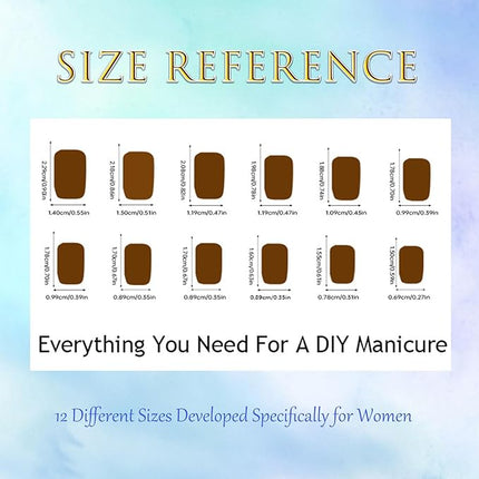 Flower Press on Nails Medium Cute Colorful 3D Flowers Fake Nails Square Acrylic Nails Press ons Colorful Floral Full Cover Glossy Spring and Summer Stick Glue on Nails for Women Girls 24 Pcs