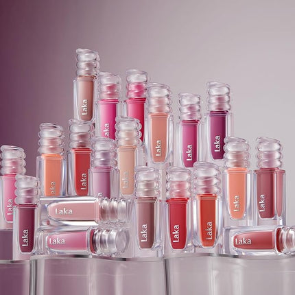 Laka Maxi Glayer Tint 3.8g/0.13oz, Glass Layer of Gloss, Ultra Glow & Vivid Layerable Pigments, High Shine Lip Oil, K-Beauty (#614 Lady)