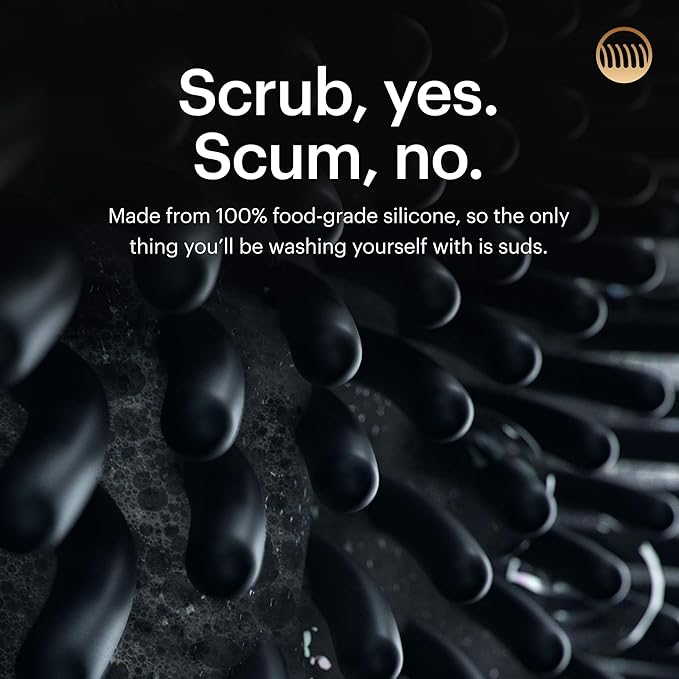 MANSCAPED® The Body Buffer Premium Silicone Scrubber for Nourishing, Cleaning & Exfoliating Your Skin - Lather Boosting Bristles with Ergonomic No-Slip Handle, Long-Lasting & Easy to Clean (1-Pack)