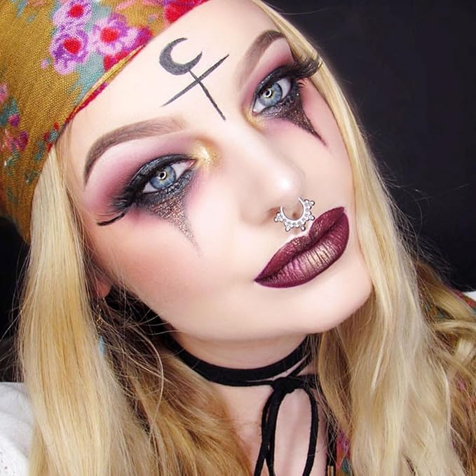 Face Body Paint Stick (BLACK+WHITE +RED)，Water Resistant Sports Body Makeup Athletes Softball，Professional Halloween Face Makeup Kit ，for Halloween costume， Zombie Clown Vampire