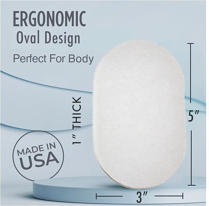 HartFelt Exfoliation Beauty Box Bundle with Body and Foot Scrub Exfoliating Bath Sponges and Magic-Stone Pedicure Scrubs