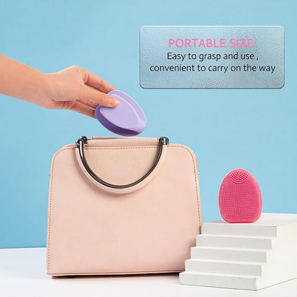 Soft Silicone Face Scrubber,Facial Cleansing Brush,Face Washing Bruhs for Deep Clean,Gently Exfoliator, Pore Cleansing, Blackhead Removing, Deep Scrubbing Brushes for All Kinds of Skins,2pack