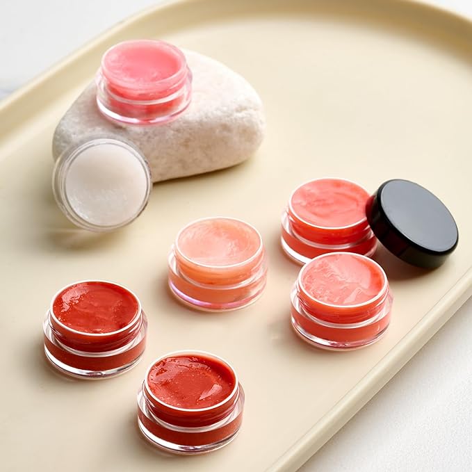 50 Pack 5 Gram 0.17OZ Clear Plastic Containers with Lids, Small Round Cosmetic Jars Makeup Travel Containers Jar for Cream, Bead, Eye Shadow, Samples, Jewelry, Lotions, Powders, Glitters Lip Gloss