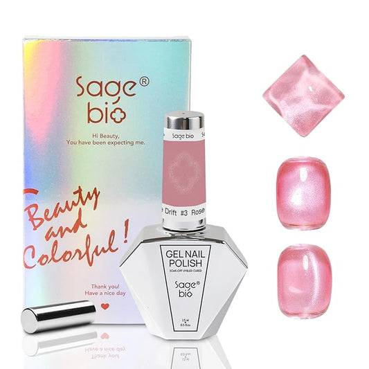 15ml Cat Eye Gel Nail Polish with Magnet Shimmer Glass Bead Effect 11