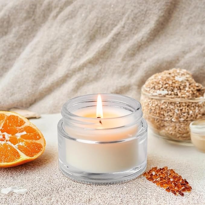 2oz Glass Jars with Lids, Cosmetic Jars with Lids, 48 pack