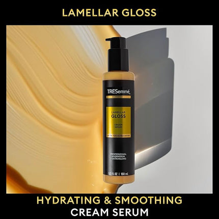 TRESemmé Hydrating & Detangling Cream Serum Lamellar Gloss Ultra Shine Up to 72H 5.7 Fl Oz | Hydrating, Detangling, Ultra Shine, Up to 72H