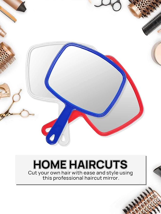 OMIRO Hand Mirror, Handheld Mirror with Handle, Pack of 3