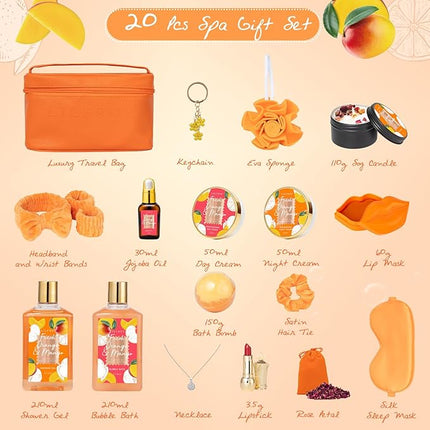 Valentines Day Gifts for Women Gift - Luxury 20-Piece Bath Gift Set for Mom, Bath & Body Gift Sets Spa Gift Sets for Women | Mother's Day Gift for Mom, Christmas, Birthday, Gift Sets for All Occasions