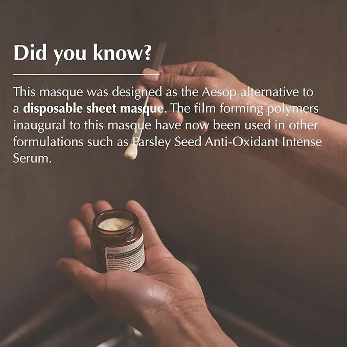 Aesop Sublime Replenishing Night Masque | Hydrating Masque with Vitamins B, C, E, and F | Overnight Mask for Dry, Dehydrated, Dull, Patchy Skin | 2.1oz / 60mL