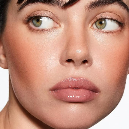 MAKE Beauty Heat Stroke Cream Blush Stick for Cheeks with Natural Hydrating Dewy Finish. Creamy Gel Blush Balm - Shade Flushed, Peachy Nude Cheek Tint