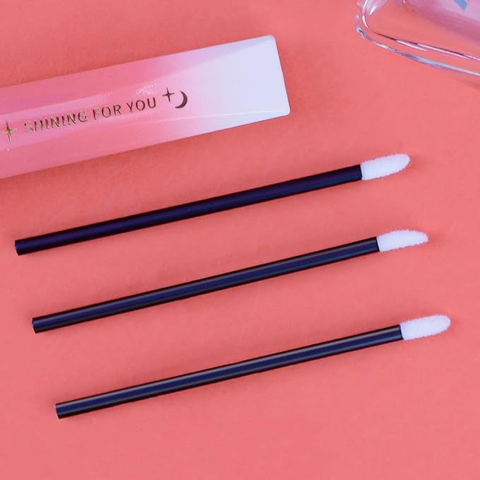 COCIDE 50Pcs Disposable Lip Brush– Lip Applicators Makeup Applicators Lipstick Brush Makeup Brushes & Tools Lip Wands Makeup Artist Kit Essentials Beauty Tools