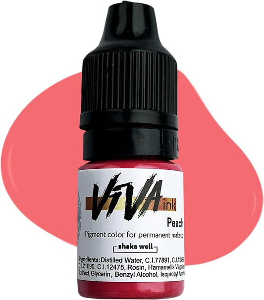 Lip Pigment – Peach – Permanent Lip Makeup – Microblading Ink for Durable and Colorful Lips – Long Lasting Color Lip Cosmetics (0.2 oz)