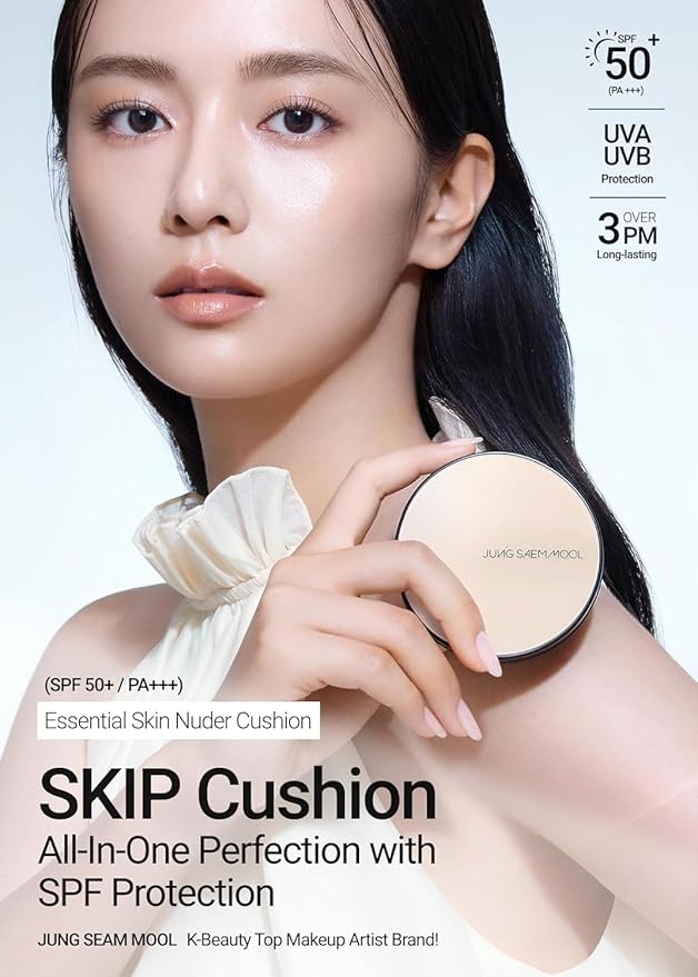 [JUNGSAEMMOOL OFFICIAL] Essential Skin Nuder Cushion (09 Bronze) | Refill Not Included | Natural Finish | SPF50 Broad Spectrum | Makeup Artist Brand | Cream Foundation