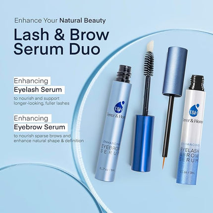 Terez & Honor Advanced Enhancing Eyelash and Eyebrow Serum (Lash Brow Serum Duo Pack)