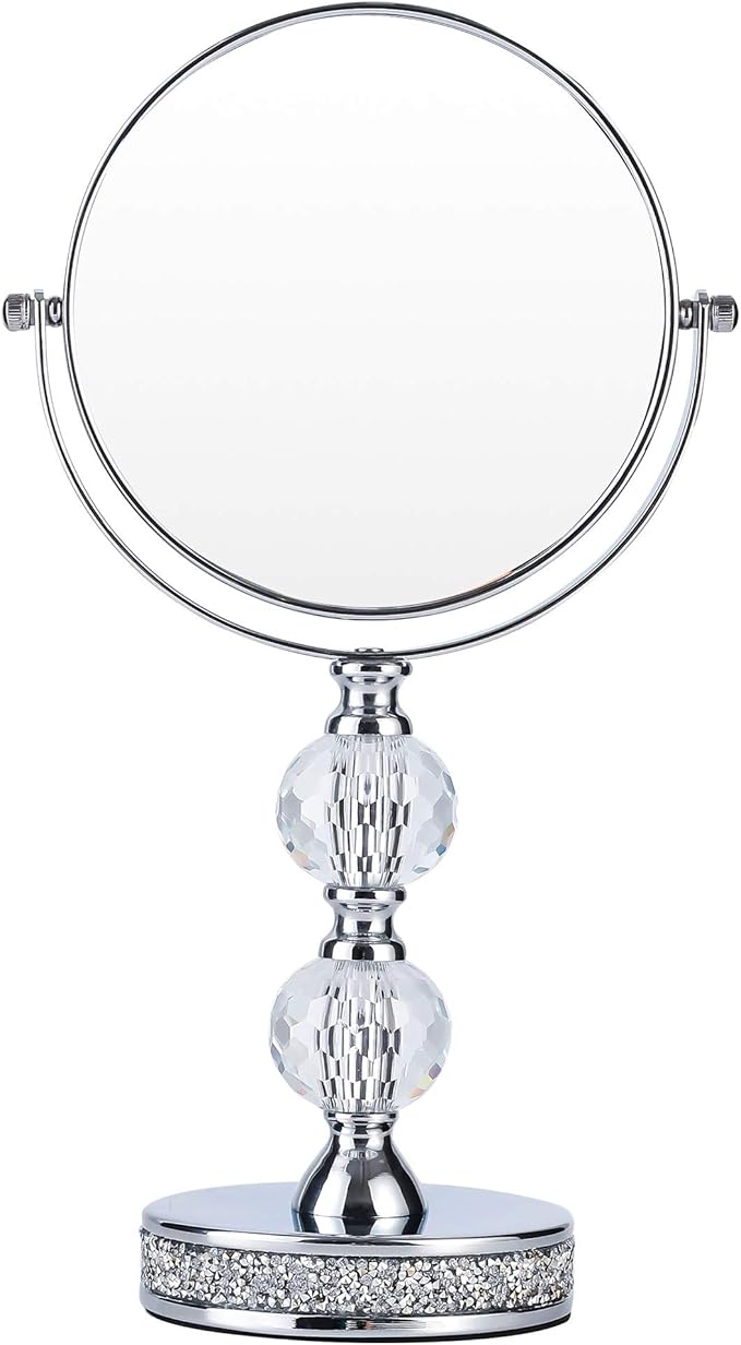 M020 360 Swivel Vanity Mirror - Double Sided, 1X/5X Magnifying, Adjustable