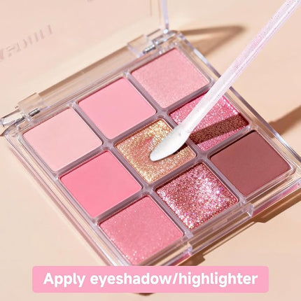 G2PLUS 100PCS Glitter Crystal Lip Brush, Disposable Lip Brushes, Lip Gloss Applicators,Lip Gloss Wands Applicator Perfect Makeup Tool Kits (Pink)