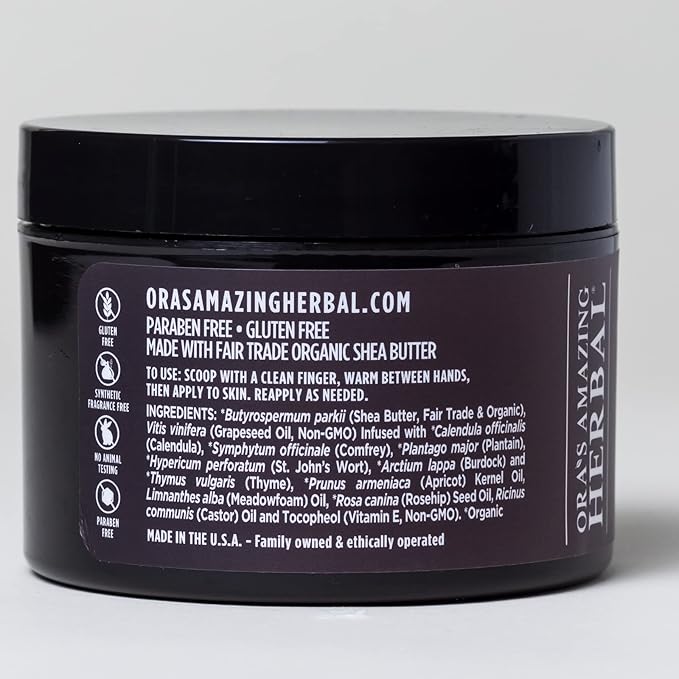 Salve & Butter Set for Dry Skin , Eczema Cream Treatment, Touchy Skin Salve, Ultra Healing Body Butter, Organic Calendula for Skin, Herbal Salves, Unscented Skincare, Ora's Amazing Herbal