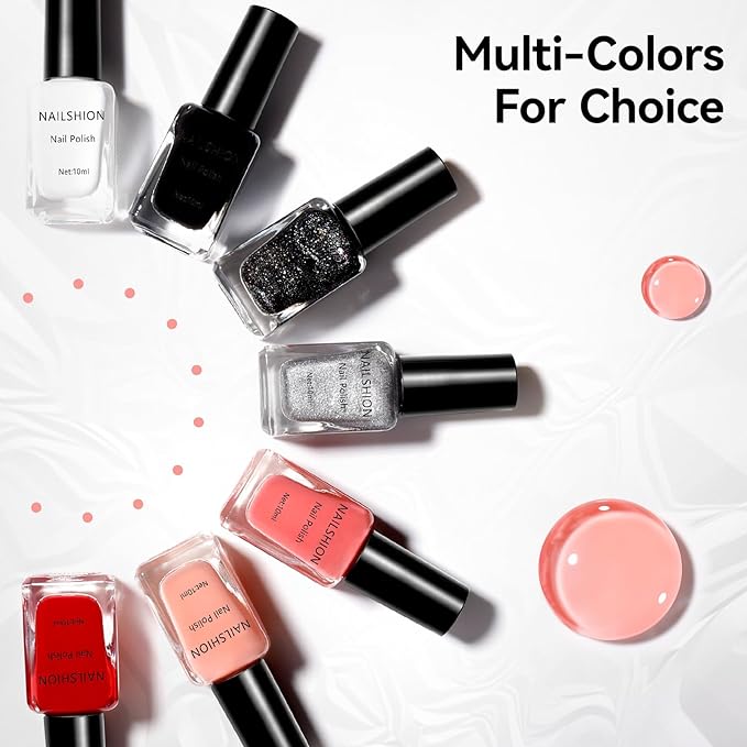 Jelly Pink Nail Polish, Fast Dry Sheer Tinted Blush Rose Fingernail Polish, 9-Toxic Free Vegan Rich in VE Nail Lacquer for All Tone Skin Nail Art Manicure Gift for Women