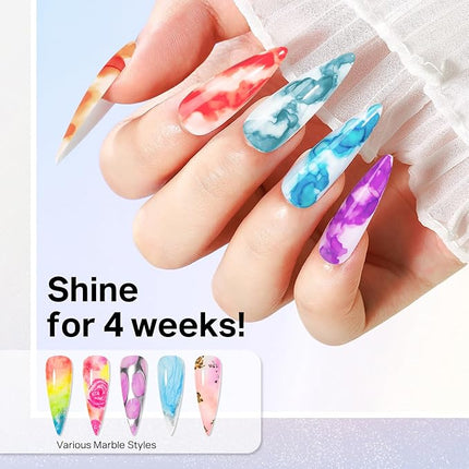 MIZHSE Marble Ink for Nails, 12Pcs Macarons Colors Marble Nail Polish Set Suumer Nail Ink Blooming Gel Watercolor Nail Polish for Nail Art Design Manicure at Home