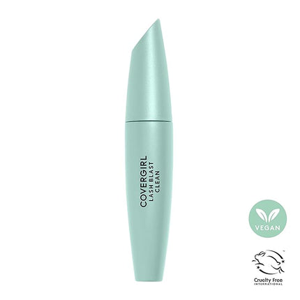 CoverGirl Lash Blast Clean Volume Mascara, Vegan Formula, Volumizing, Smudge-Proof, Black, 1 Count
