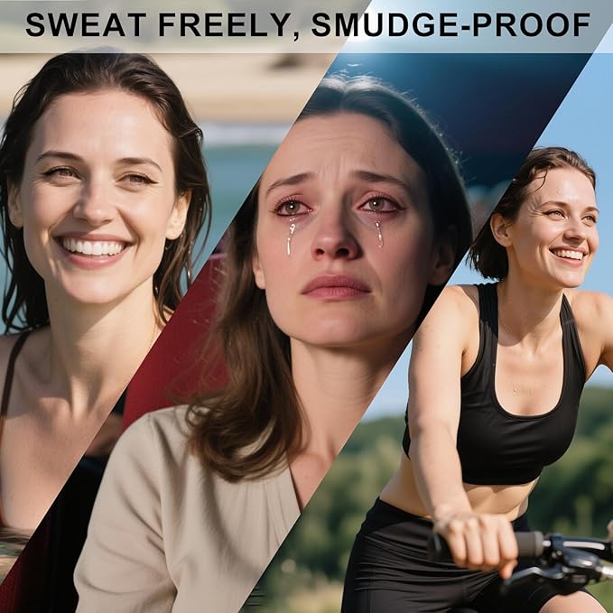 Mechanical Gel Eyeliner Pencil with a High-Pigment, Waterproof & Smudge-resistant, Glide Tip Eye Makeup with Up to 24HR Wear, Waterline Eye Liner with Built-in Sharpener (Dark brown)