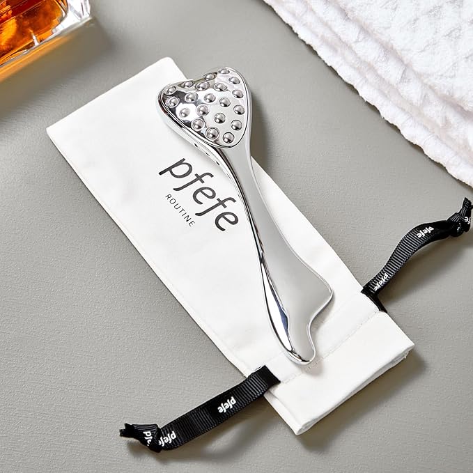 Stainless Steel Gua Sha & Face Roller, 3-in-1 Dolphin Facial Roller for Esthetician Supplies Women Gift, Skin Care Tool for Puffiness, Wrinkles, Dark Circles (1 Pc)