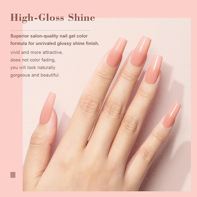 RARJSM Nude Gel Nail Polish Milky Tea Rose Neutral Nude Colors Skin Tone Gel Polish 15ml Single Bottle Sheer Jelly Transparent Polish Soak off UV LED Cured for Salon Home DIY French Manicure