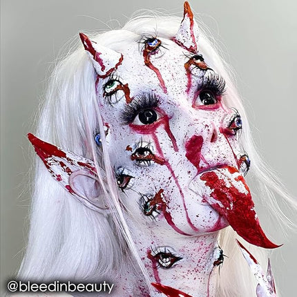 Mehron Makeup Paradise Makeup AQ Refill Size | Stage & Screen, Face & Body Painting, Beauty, Cosplay, and Halloween | Water Activated Face Paint, Body Paint .25 oz (7 ml) (White)