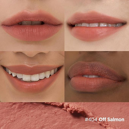 Laka Bulky Matte Lipstick, 4g/0.14oz., Long Wear, Non-Drying Lip Stain Stick with High Pigmentation, Voluminous Lips, K-Beauty (#404 Off Salmon)