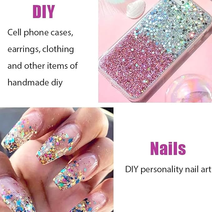 Gold Face Body Glitter Stick, Rotating Mermaid Face Glitter Stick, Holographic Chunky Glitters for Face/Body/Hair/Eye/Lip