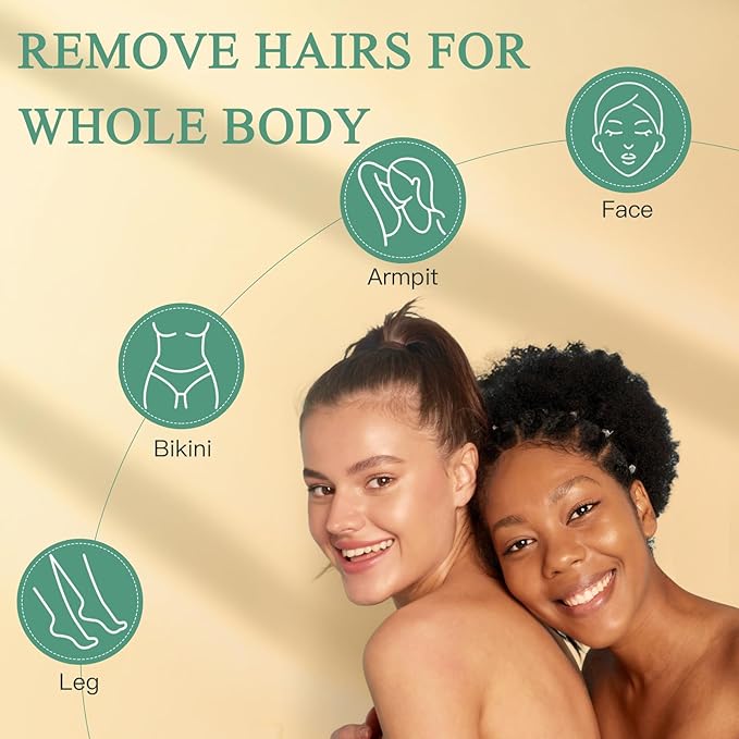 Wax Beads for Hair Removal, 1.3Lb/21oz Hard Wax for Eyebrow, Face, Bikini, Legs, Arms, Full Body Waxing with 10pcs Wax Spatulas, 6 Packs