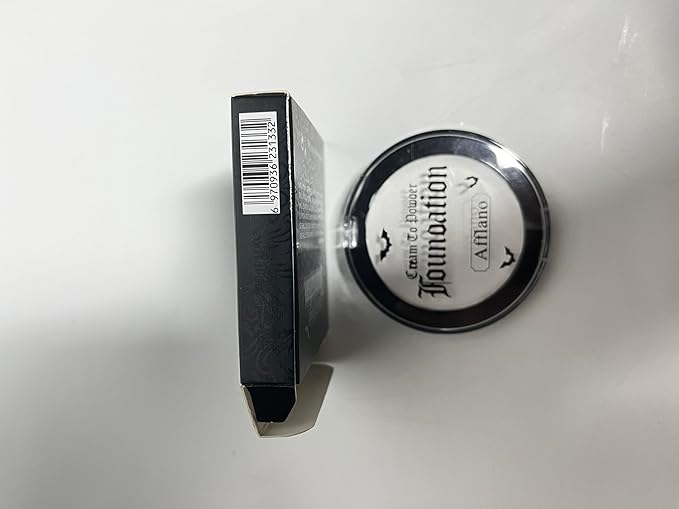 Goth White Cream to Powder Foundation Makeup, Clown White Face Body Paint Concealer for Kids & Adults, Long Lasting Greasepaint for Halloween Makeup Cosplay Joker Vampire Ghost SFX Theater Film Stage