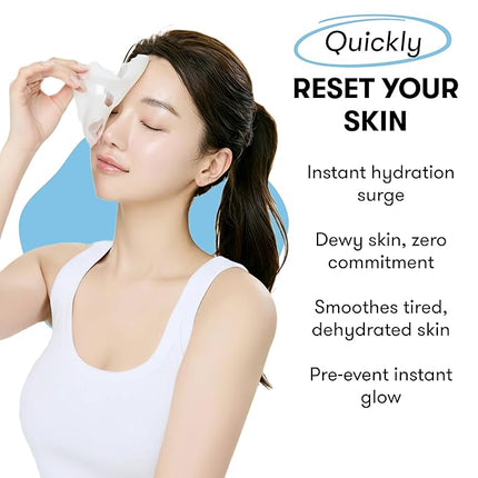 Epielle Hyaluronic Acid Korean Face Masks 20 Pack - 6x HA Complex Hydrating Sheet Masks for Anti Aging & Dry Skin, Stocking Stuffers for Women