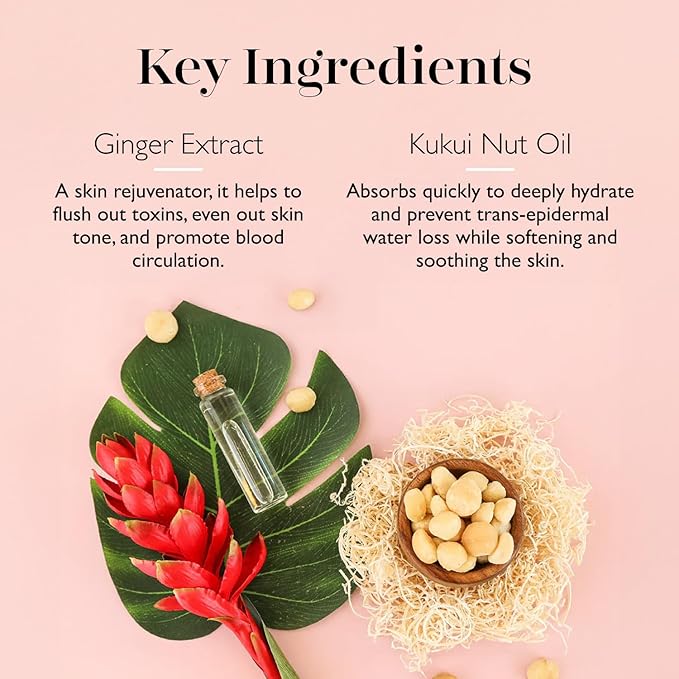 Spongellé He'e Berry Hawaiian Buffer | Body Wash Infused Sponge with Awapuhi & Kukui Nut Oil | Exfoliates & Hydrates | 14+ Uses