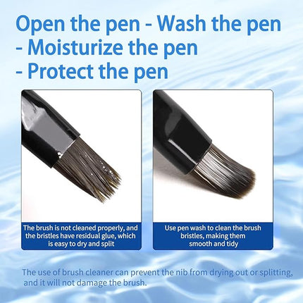 Nail Brush Cleaner 40ml Cleaner Efficient Nail Cleaner for Acrylic Nails Professional Brush Cleaner for acrylic Clean and Maintain Your Nail Brushes with Cleaning Solution