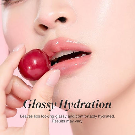 INGA Water Glow Melting Balm - Hydrating Tinted Lip Balm with Soft, Melt-On Texture, Natural Sheer, Glass-Like Finish with Non-Sticky, Lightweight Comfort (RED PUMPKIN JUICE)