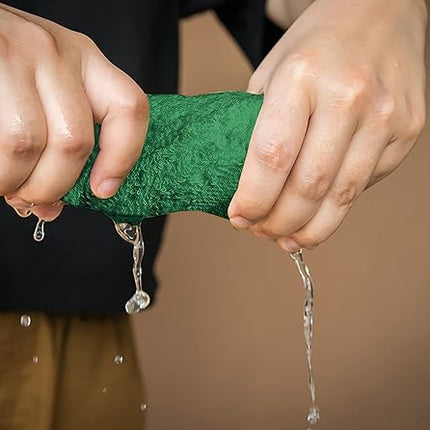 Softolle 100% Cotton Washcloths 24 Pack (12x12 Inches) Soft, Highly Absorbent Washcloth, Face Towels, Wash Cloths for Face, Ring Spun, Bulk Pack (Dark Green)