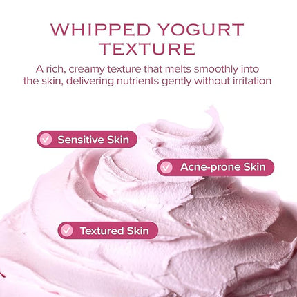 Very Berry Wash Off Pack | Korean Sauna Face Mask | Berry Complex + Fermented Ingredients for Skin Barrier | Instant Glow Up Effect | Whipped Cream Pack for Textured, Dry Skin 3.38 FL OZ